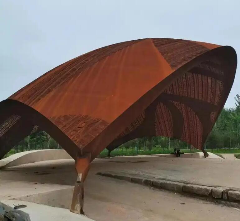 天台耐候钢板精神堡垒